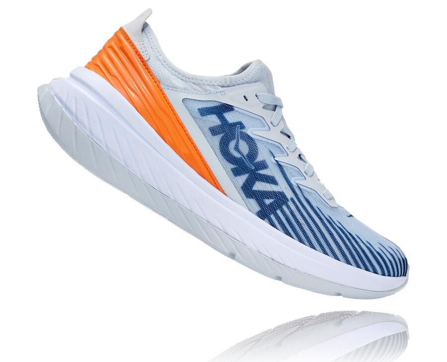 Tenis Hoka One One Hombre Blancos/Azules - Carbon X-Spe - ODNU65749